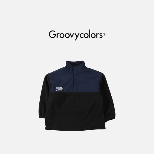 日本GC童装 Groovycolors 摇粒绒拼接设计套头衫 商品图0