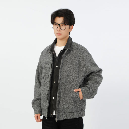 美式假两件牛仔领夹棉外套-纪念日百货门店同款167596951 商品图1