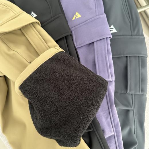 D111731冬季双兜捏褶软壳加绒四色工装裤男女宝宝款 商品图13