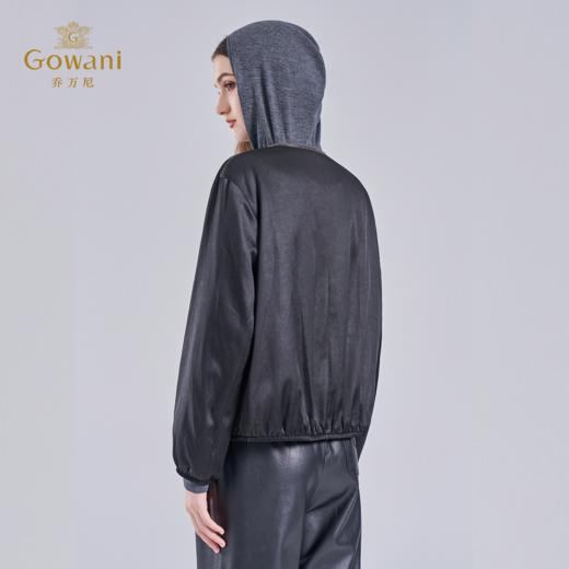 乔万尼2025冬新品休闲感宽松圆领棉服外套ED4K726 商品图4