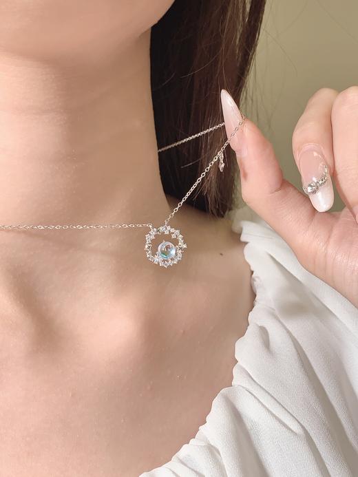 卡蒂罗KADER 绮梦星环项链 925银甜美梦幻精致闪耀浪漫女友百搭可调节锁骨链 星环守护美好如愿 商品图7