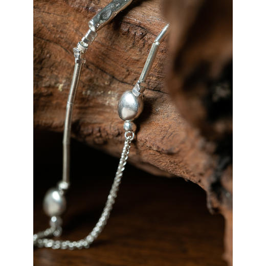 牧衣游 S925银和田玉项链文艺复古小众百搭 匆涌【不支持会员折】 商品图2