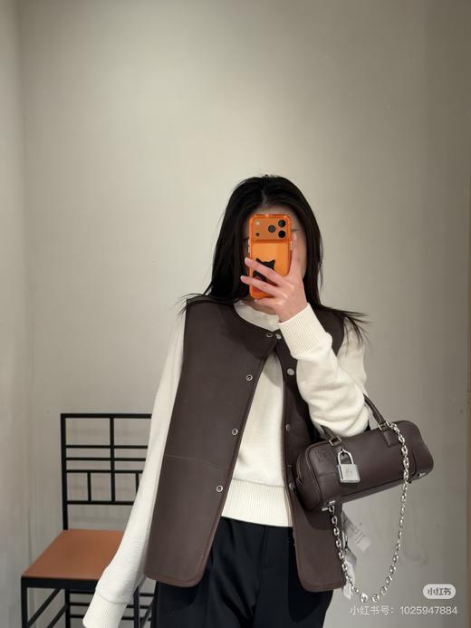 女款可拆卸领皮毛棉服马甲ba014 商品图6