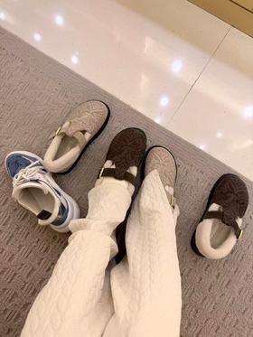 驴家 Louis Vuitt*  Colorado系列 毛绒 玛丽珍 毛毛鞋（ZX*DBG）