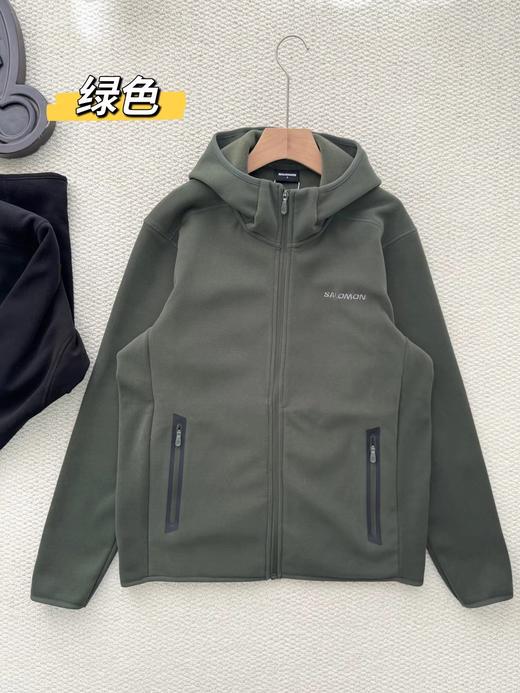 D111715户外男款防风防水连帽软壳加绒茄克外套 商品图1