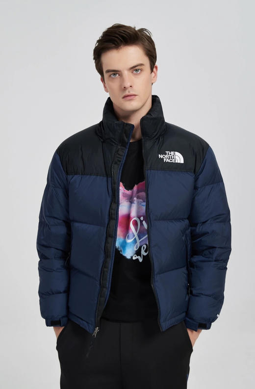 北家拼色保暖700蓬羽绒含羽绒冬季立领棉服 商品图10