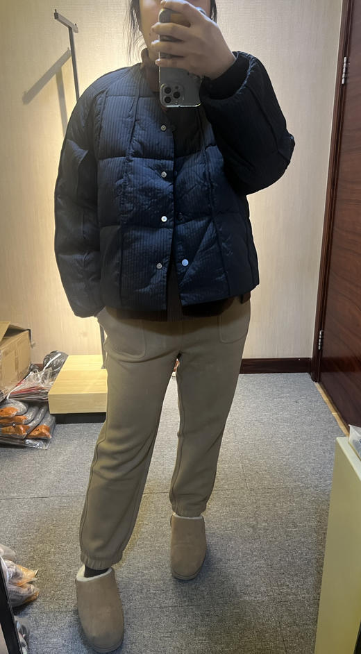 【爆款太好穿】水淼2025冬新款简约时尚休闲百搭羽绒服1528 商品图2