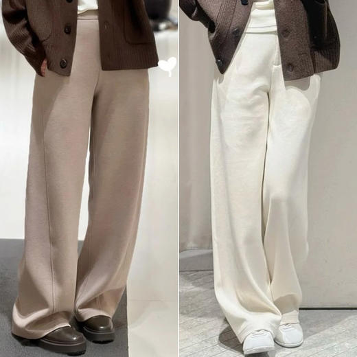 【高品质私服】【IC棉牦牛绒混纺针织直筒裤】亲肤自然，手感丰满，双层组织G1213-CC【无标出货 介意慎拍】 商品图0