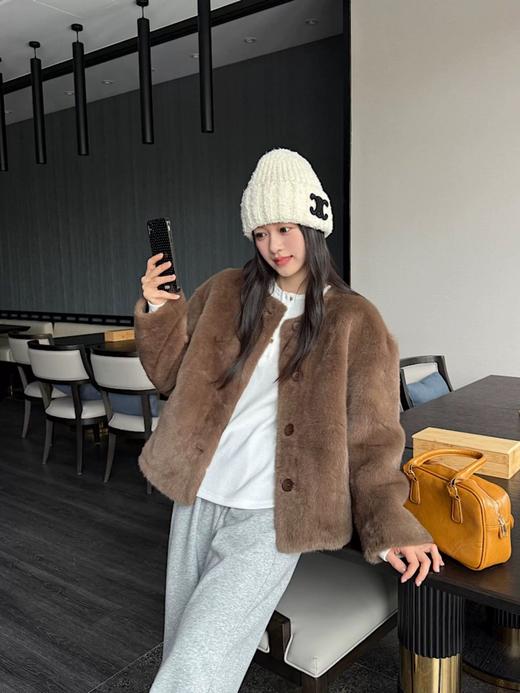 奶里奶气很好rua【仿貂毛环保皮草毛毛外套】 商品图2