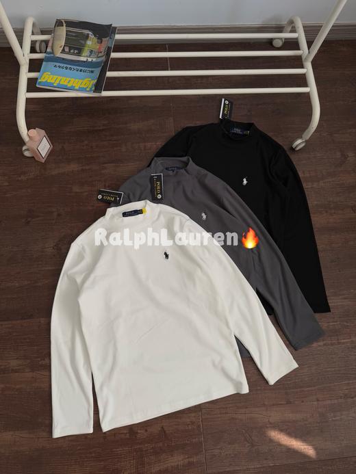 两件装拉夫劳伦小马刺绣自发热面料半高领长袖打底衫 商品图0