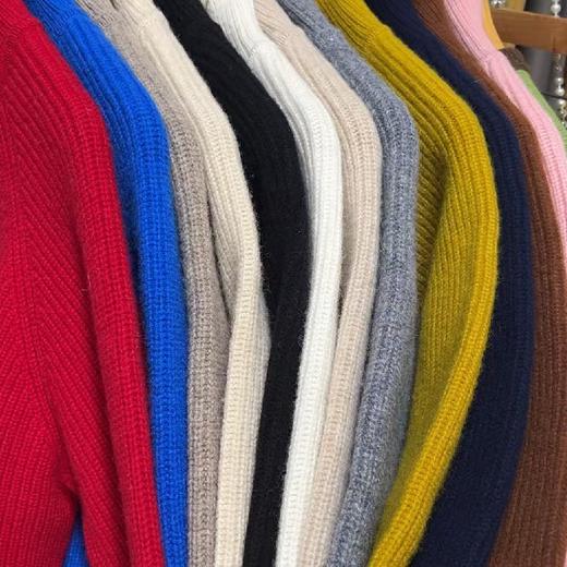 100%纯羊毛拉链开衫！2025女款宽松元宝针加厚叠穿上衣秋冬季毛衣外套！ 商品图3