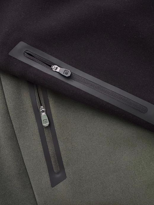 D111715户外男款防风防水连帽软壳加绒茄克外套 商品图11