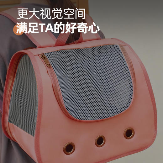 新款宠物双肩背包三孔透气太空包猫包外带出行尺寸约35*30*25cm 5kg适用 商品图1