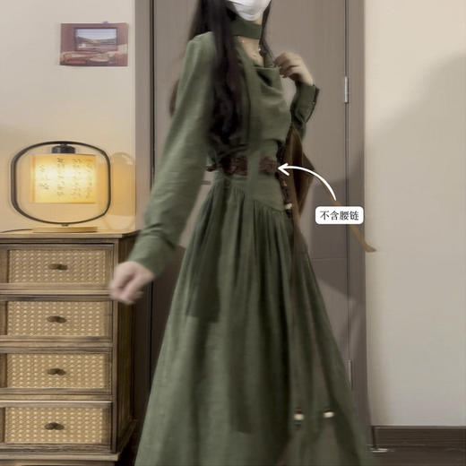 裁缝学苑AQ567设计感堆堆领收腰长袖连衣裙纸样女装新款长裙子样板图纸 商品图3