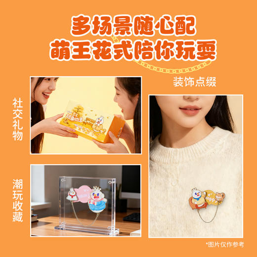 蜜雪冰城雪王魔法铺 雪王链条徽章盲盒 商品图5