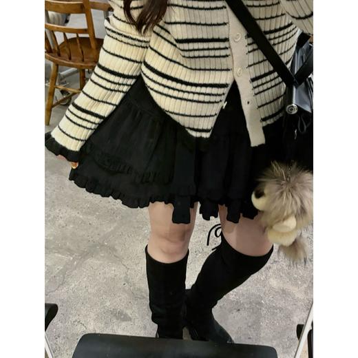 25AW上新 甜甜同款【美式少女 】日式慵懒风层次感灯芯绒松紧腰半裙 商品图1