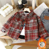 【加绒保暖❗️简约百搭】2025秋冬季儿童加绒加厚男女宝宝褂子上衣长袖上衣中小童衬衣潮流。ja 商品缩略图2