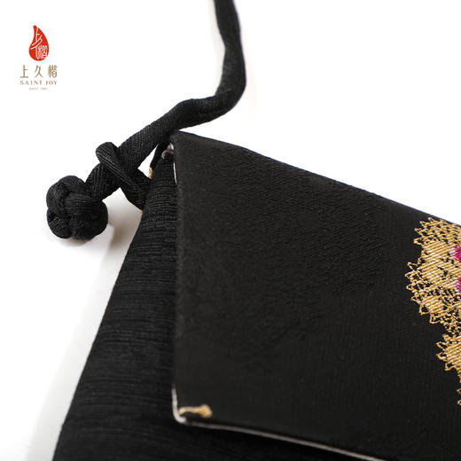 SAINTJOY/上久楷 女式手拿包斜背包 黑金蝴蝶 BWS25B1101 商品图4