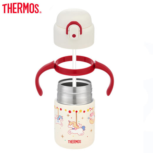 膳魔师  保温杯 吸管杯 350ml 独角兽和小飞马 商品图5