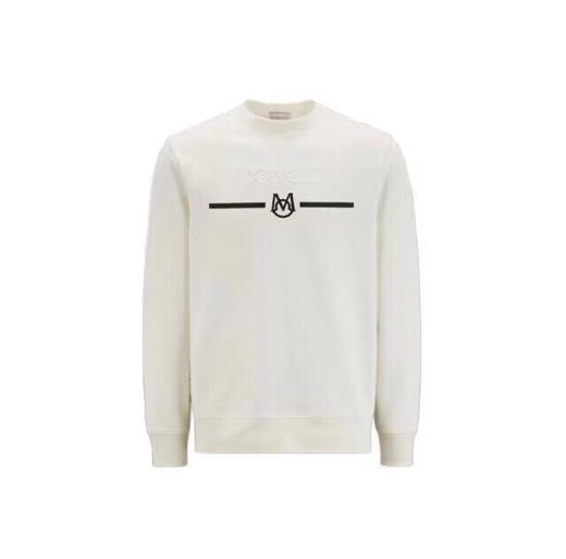 D111724手臂徽标字母logo胶印植绒男女款加绒圆领卫衣 商品图8