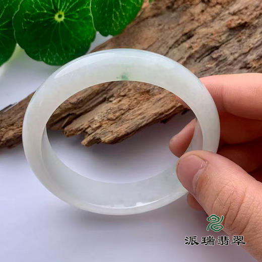 派瑞翡翠 翡翠手镯 糯冰 浅紫 商品图3