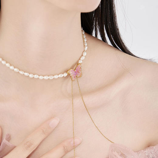 大英博物馆 博物志系列 蝶影流光 珍珠项链 胶花手链 商品图3