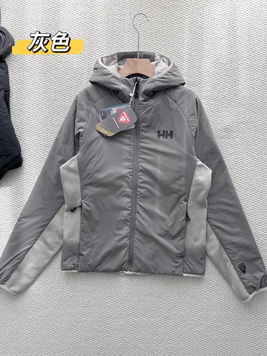 D111718男士轻薄防风透气P棉户外徒步连帽棉服 商品图2