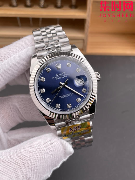 ARF劳力士日志型41mm 蓝盘钻面 丹东3235机 五珠链 904L钢 男士腕表 商品图1