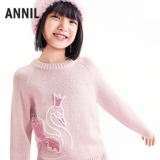 【实体店同款】女童长袖毛衫冬季新款安奈儿童装AG544064 商品图1