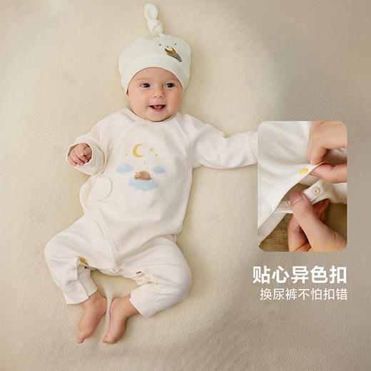 【纯棉】迷你巴拉婴儿衣服宝宝新生儿连体衣亲肤透气爬服北欧风 商品图4
