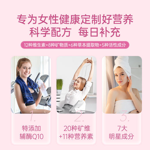 Youthit优思益女性多种复合维生素120片防脱发 抗氧化 商品图2