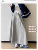 占姆士奥莱线上款  (裙长足够长，可在里面搭配保暖裤）韩系简约半身裙 女初春新款高腰直筒半裙垂坠感卫裙长裙子 商品缩略图2