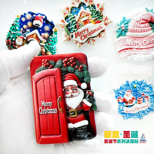 【精细做工❗️超强装饰性】圣诞节系列冰箱贴礼物纪念品立体可爱家居装饰磁性贴伴手礼氛围感。ja 商品图3