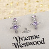 春日限定【抢先购】Vivienne西太后半开口土星紫钻耳饰银色/西太后半开口土星钻石耳饰银色 -mi_bba 商品缩略图1