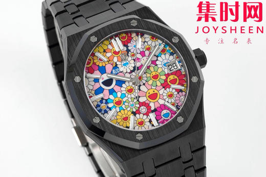 爱彼 APS皇家橡树15500系列 皇家橡树全陶瓷 15500陶瓷壳 黑陶瓷 太阳花 笑脸花朵盘 男士腕表 新到货，凭借陶瓷材质与Cal.4302一体机 商品图1