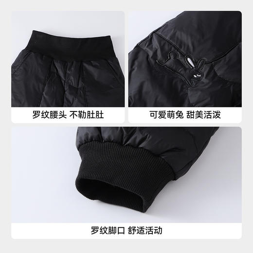 【实体店同款】女童全腰梭织羽绒裤冬季新款安奈儿童装XG546021 商品图4