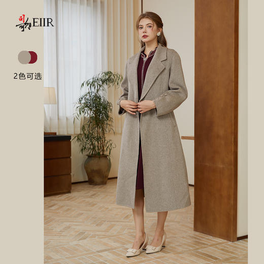 司歌双面尼大衣收腰中长款女外套秋冬Q92G030 商品图1