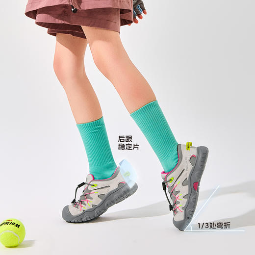 SMIBU猫爪徒步系列男女中大童秋季新款爬山虎户外休闲运动鞋Z53KB3404 商品图2