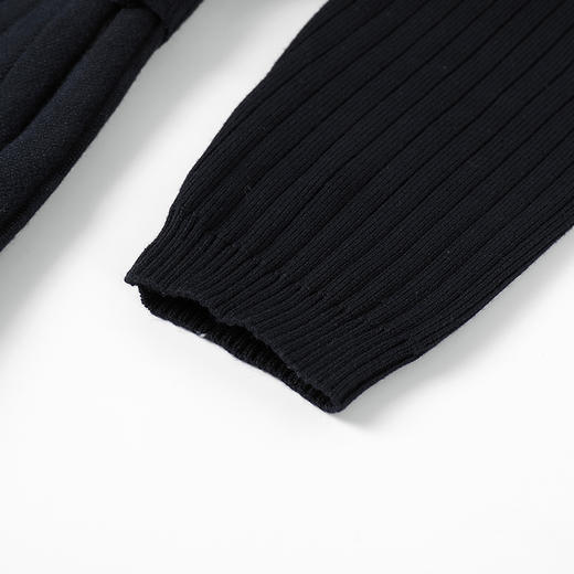 奢姿大码女装2025春季气质V领假两件连衣裙胖妹妹时尚针织裙子9851890332 商品图3