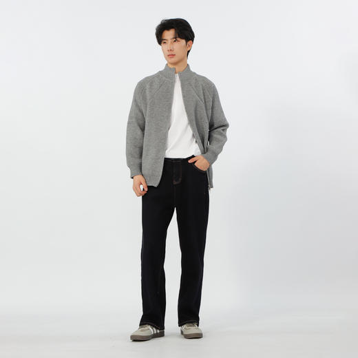 百搭休闲原色直筒抓毛长裤-纪念日百货门店同款167893939 商品图3