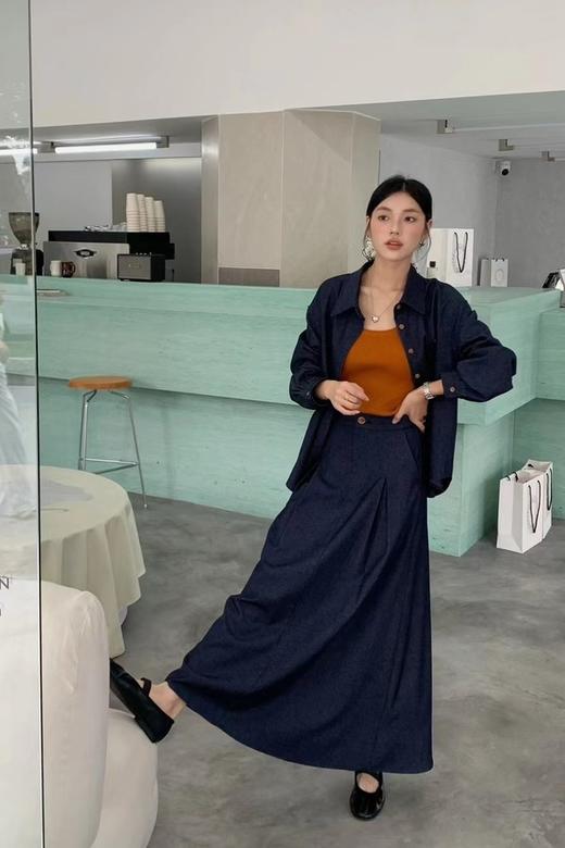 Kai & Kiera 时尚休闲简约高腰显瘦半裙套装 21573 商品图4