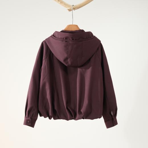 西子/【暖坞】90鹅绒800+蓬松度进口中空纱连帽羽绒服/YRXS0487 商品图3