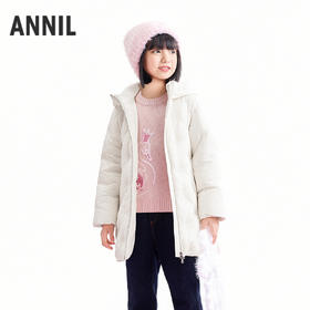 【实体店同款】女童中长款羽绒服冬季新款安奈儿童装AG545401
