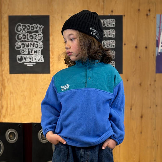 日本GC童装 Groovycolors 摇粒绒拼接设计套头衫 商品图3