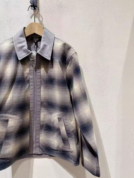中性款格纹长袖衬衫ZH 商品图2