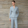 IWY/高级感蓝色无领西装套装女秋冬款职业装通勤正装气质工作服25CP878 商品缩略图1