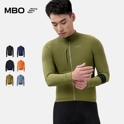 MBO男子气质抓绒长袖骑行服 秋冬户外骑行保暖外套 光年 商品图2
