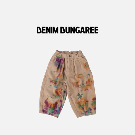 日本DD童装 DENIM DUNGAREE 斜纹彩色做旧气球长裤 商品图0