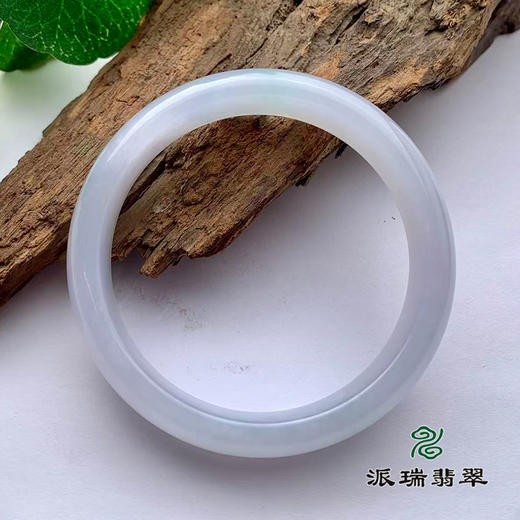 派瑞翡翠 翡翠手镯 糯冰 浅紫 商品图1