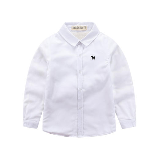 【柔软亲肤透气❗️下摆精细锁边】男童秋冬加绒加厚衬衫儿童冬季保暖衬衣小学生服宝宝冬装。ja 商品图1